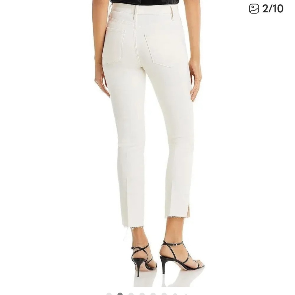 Frame Denim White Straight-Leg Jeans - Picture 3 of 7